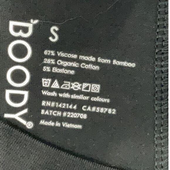 Boody T-Shirt Tie Dress Organic Cotton Bamboo Stretch with Pockets Size Small - Picture 7 of 7